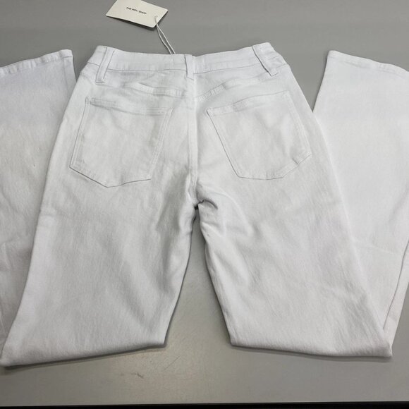 The Noli Shop Women’s Allegra Bootcut High-Rise Jeans – White – Size 28 - Picture 6 of 10